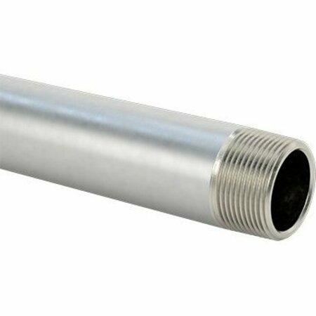 BSC PREFERRED Thick-Wall 316/316L Stainless Steel Pipe Threaded on Both Ends 1-1/4 Pipe Size 16 Long 68045K672
